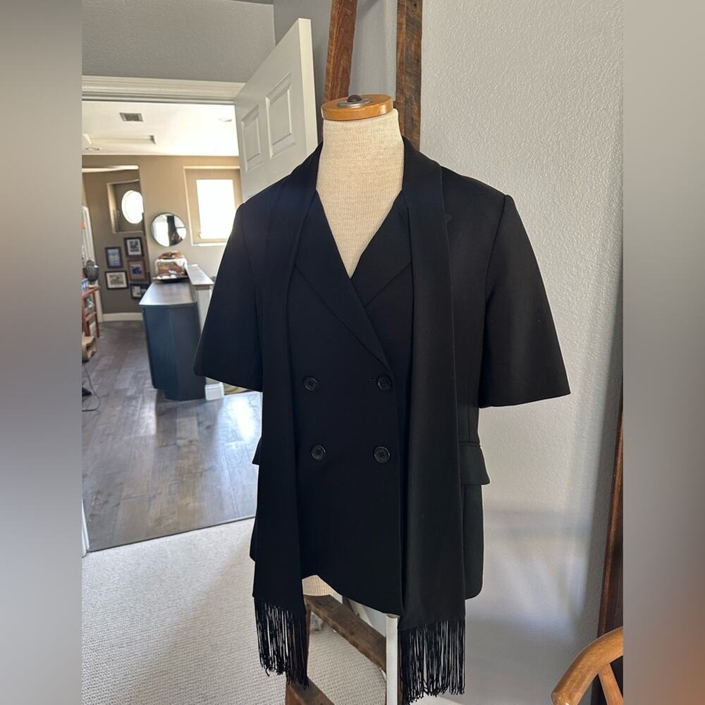 Pink Tartan black jacket, size 10